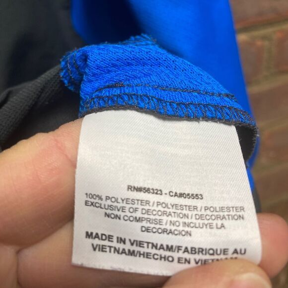 Nike Grey & Royal Dri-Fit Quarter Zip Lightweight Pullover - Picture 5 of 8